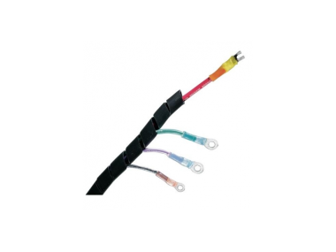 Zwart spiraal plastic om kabel netjes weg te werken per 1 m