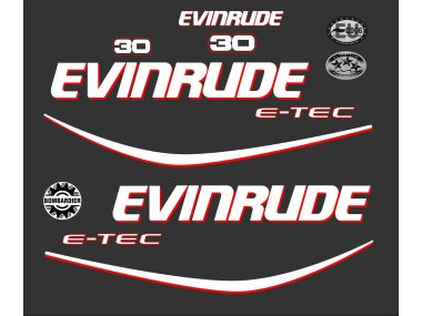 Evinrude E-Tec 30 PK Sticker Set