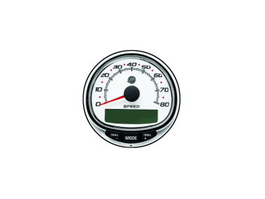 Mercury SC1000 Snelheidsmeter Wit 80 MPH (8M0135627)