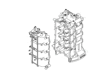 Yamaha Crankcase Assy (67F-15100-02-1S)