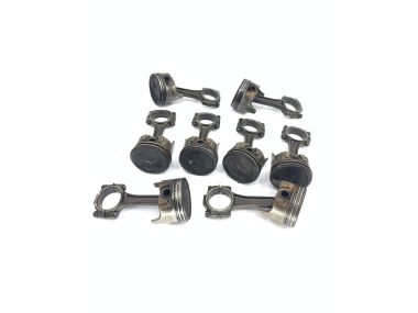 USED: set 8x GM Mercruiser/Volvo/OMC General Motor Piston 1 449 87 030  + 8x connecting rod 