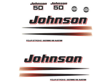 Johnson 50 PK Fourstroke Sticker Set