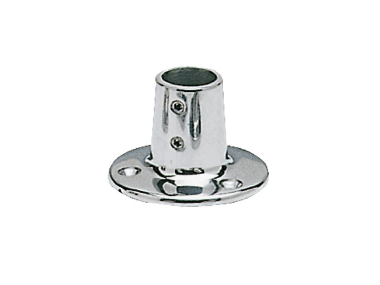 RVS Rail Fitting Steun met ronde basis