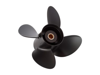 Johnson Evinrude / OMC Aluminium 4-Blads Propeller 90 t/m 300 PK | 800/Cobra/King | 15 Tooth Spline | 11 t/m 23 Pitch