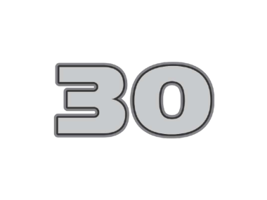 Mercury 30 HP Rear Decal (8M0190417)