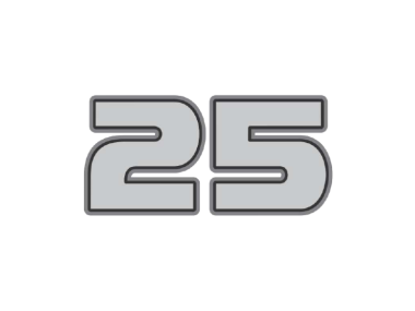 Mercury 25 HP Rear Decal (8M0190416)