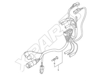 Suzuki/Johnson DF25/DF30 Outboard 36610-89J10 Wire Harness Assembly
