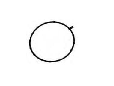 Honda Admision Gasket BF250A BF175A3 / A6 / AK1 / AK2 / AK3 BF200A2 / A3 / A6 / AK1 / AK2 / AK3 BF225A2 / A3 / A6 /AK1 / AK2 / AK3 17109-ZY3-004