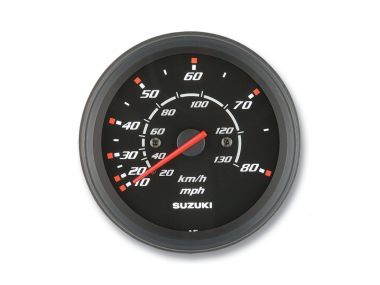 Suzuki Snelheidsmeter 130 km/h & 80 mph (Zwart) (34100-93J02)