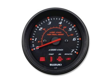 Suzuki Toerenteller met Monitor en Troll Mode (Zwart) (34200-93J43)