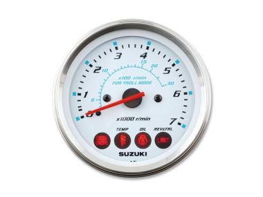 Suzuki Toerenteller met Monitor en Troll Mode (Wit) (34200-93J54)