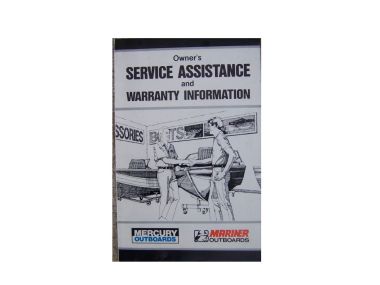 Owner's service assistance and warranty information Mercury / Mariner