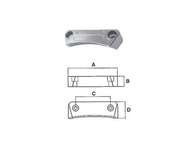 Volvo Penta Anode Plate DPH-DPR System Drives Zink/Alluminium 3588745