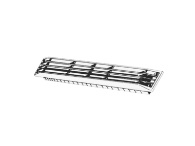 Ventilatierooster 'Zebra' Zwart of Wit