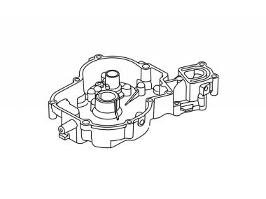Parsun cover, crank case	(PAF6-04040100)