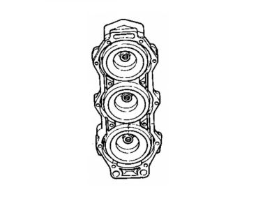 Cilinderkop Yamaha 150/175/200 pk 2T (64E-11111-00-94 / 6G5-11111-00-94)