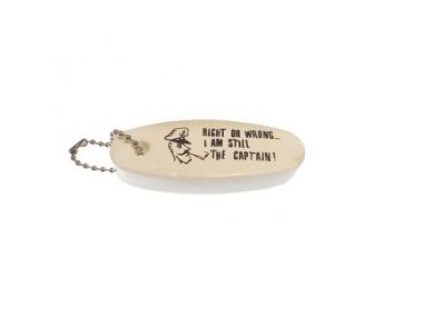 Drijvende sleutelhanger ''Right or wrong... I am still the captain!''