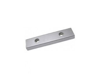 Zink of aluminium anode met RVS strip, verschillende afmetingen