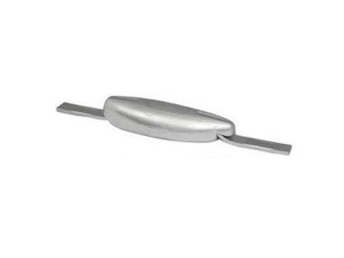 Zink anode met RVS lasstrip, verschillende afmetingen