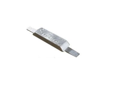 Zink anode met RVS strip, verschillende afmetingen