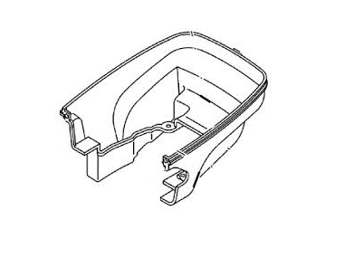 Yamaha 3 pk 2T malta onder kap COWLING, BOTTOM 6L5-42712-11-00