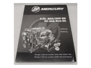 Mercury Service Manual 4.5L 200/250 HP Engine (8M0178558)