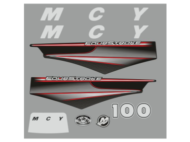 Mercury 100 PK 20011-2017 Sticker Set