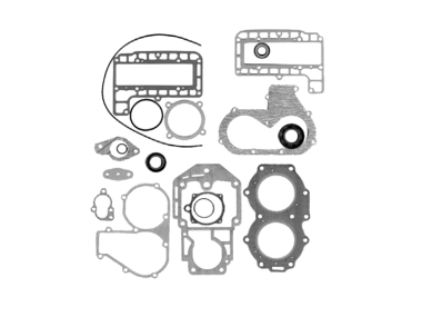 Yamaha Powerhead Gasket Kit C25 PK 90-93, CV25 90 (695-W0001-A2)