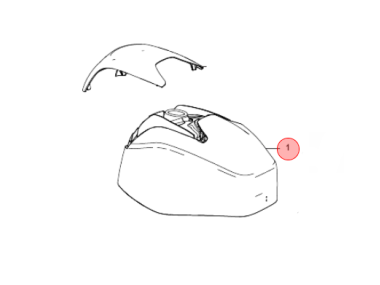 Mercury Top Cowl Assembly, Non Decaled (8M0118165)