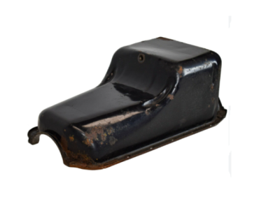 USED: Mercruiser oil pan old model 2.5L / 3.0L w/o retainer
