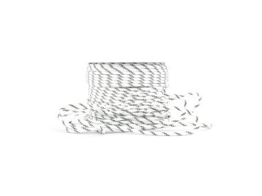 Dubbel Gevlochten Touw 32-strengs | Wit / Groen | Diameter: 8 mm
