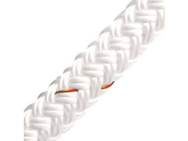 Dubbel Gevlochten Touw 16-strengs | Wit | Diameter: 12 mm (per 10 meter)