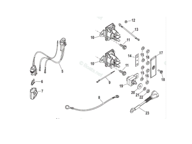 Wiring + fuse + 2 relaise + holder for 865380A25