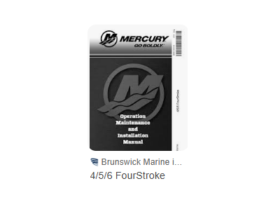 Mercury 4 / 5 / 6 Fourstroke Operation maintenance Manual 8M0145516
