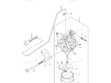Suzuki/Johnson 4/5/6 PK 1 CIL shoke rod 13413-91J00-0VAT