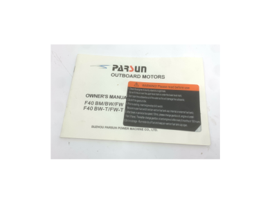Parsun buitenboord F30/40 manual - gebruikershandleiding