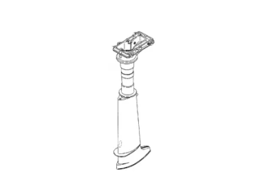 Mercury Aandrijfas behuizing/Driveshaft 4, 5 en 6 PK 4 takt LANG (803591T2)